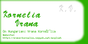 kornelia vrana business card